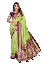 Silk Saree with Unstitched Blouse Piece