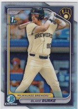 2024 Bowman Chrome REFRACTOR  #BDC-95 Blake Burke Milwaukee Brewers
