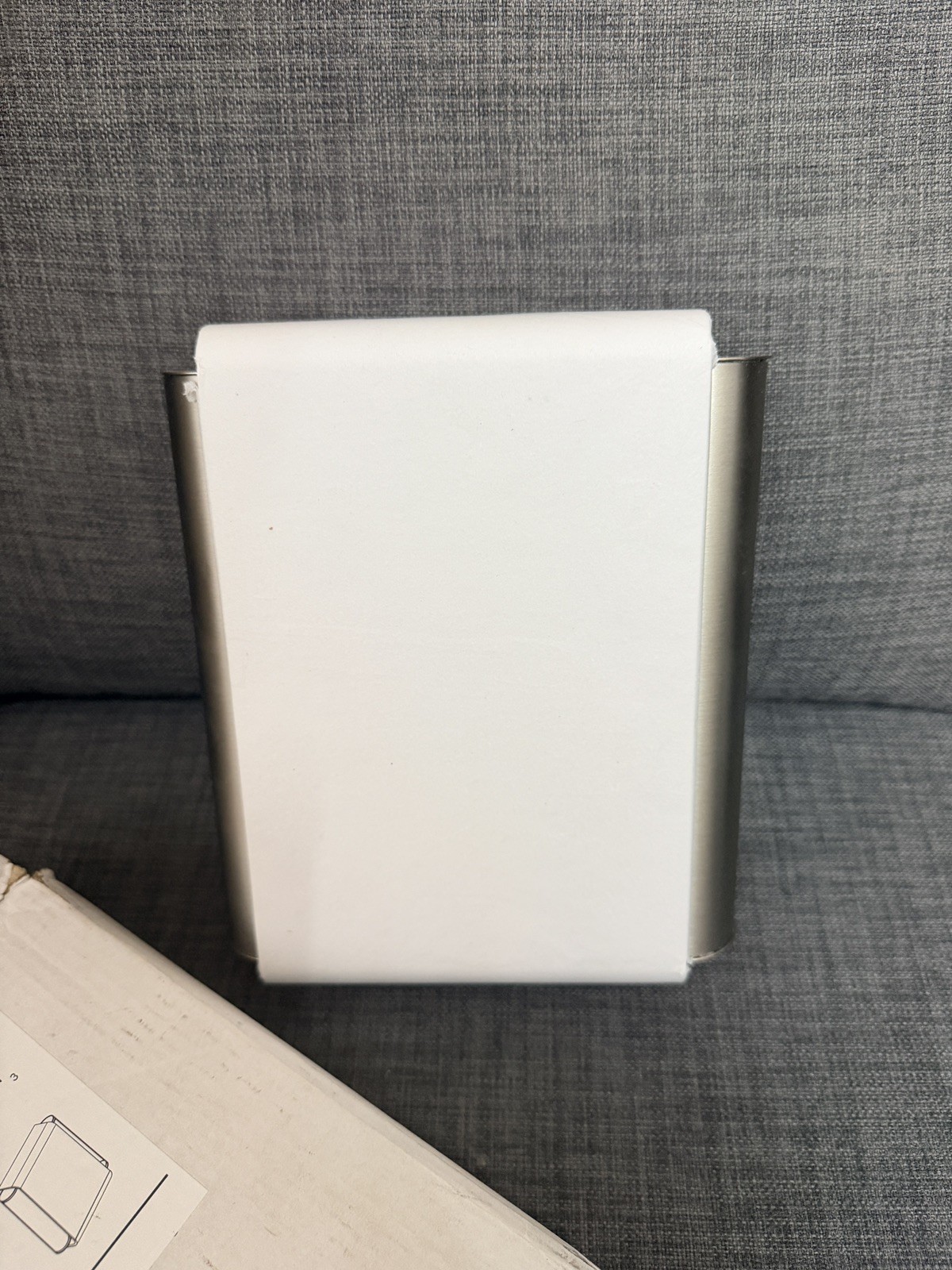 CTPW-W Modern Pewter Tubes Door Chime - Elegant White Finish