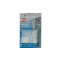Prym AnnäH-DruckknöPfe 15 Mm 6 StüCk Transparent