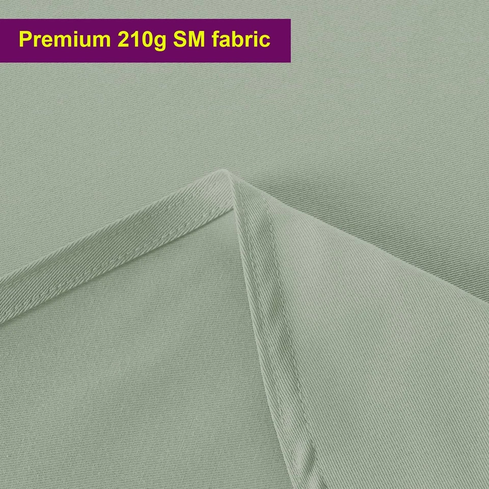 Obstal Sage Green Rectangle Tablecloth, 52x70" Heavy Duty Water Resistant Polyes - Image 3 of 4