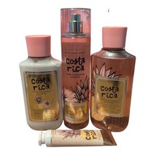 Bath  Body Works Costa Rica Pink Pineapple Sunshine Travel 5 Piece Set New 2026