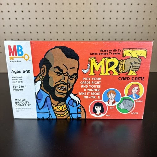 Vintage 1983 Sealed MR T Card Game Milton Bradley