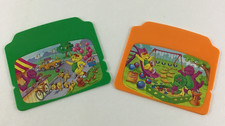 Barney  Friends Learning Laptop Replacement Cards Disc Cartridges Vintage 1990s