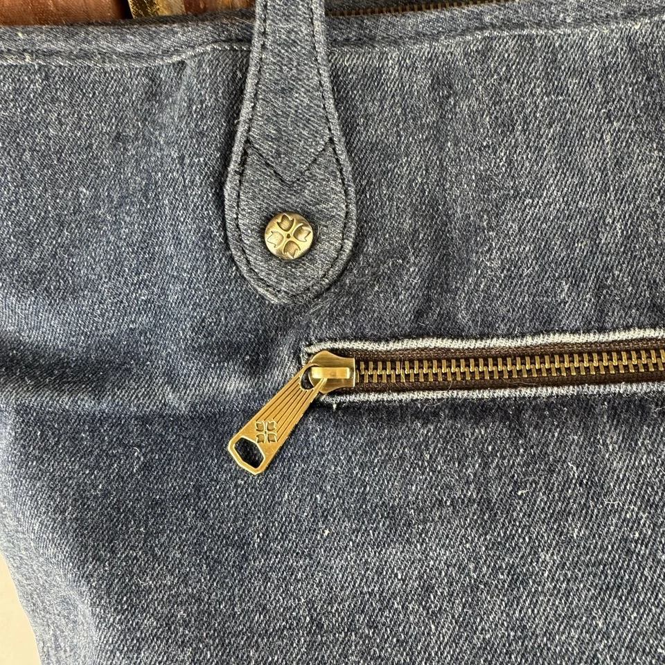 Bolso de Mano Patricia Nash Viotti Denim Azul Tejido Bolso de Hombro Cartera Foto 4 de 4