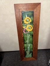 Art Nouveau Motawi Tile Mission /Dard Studio W/tiger Oak Frame 36