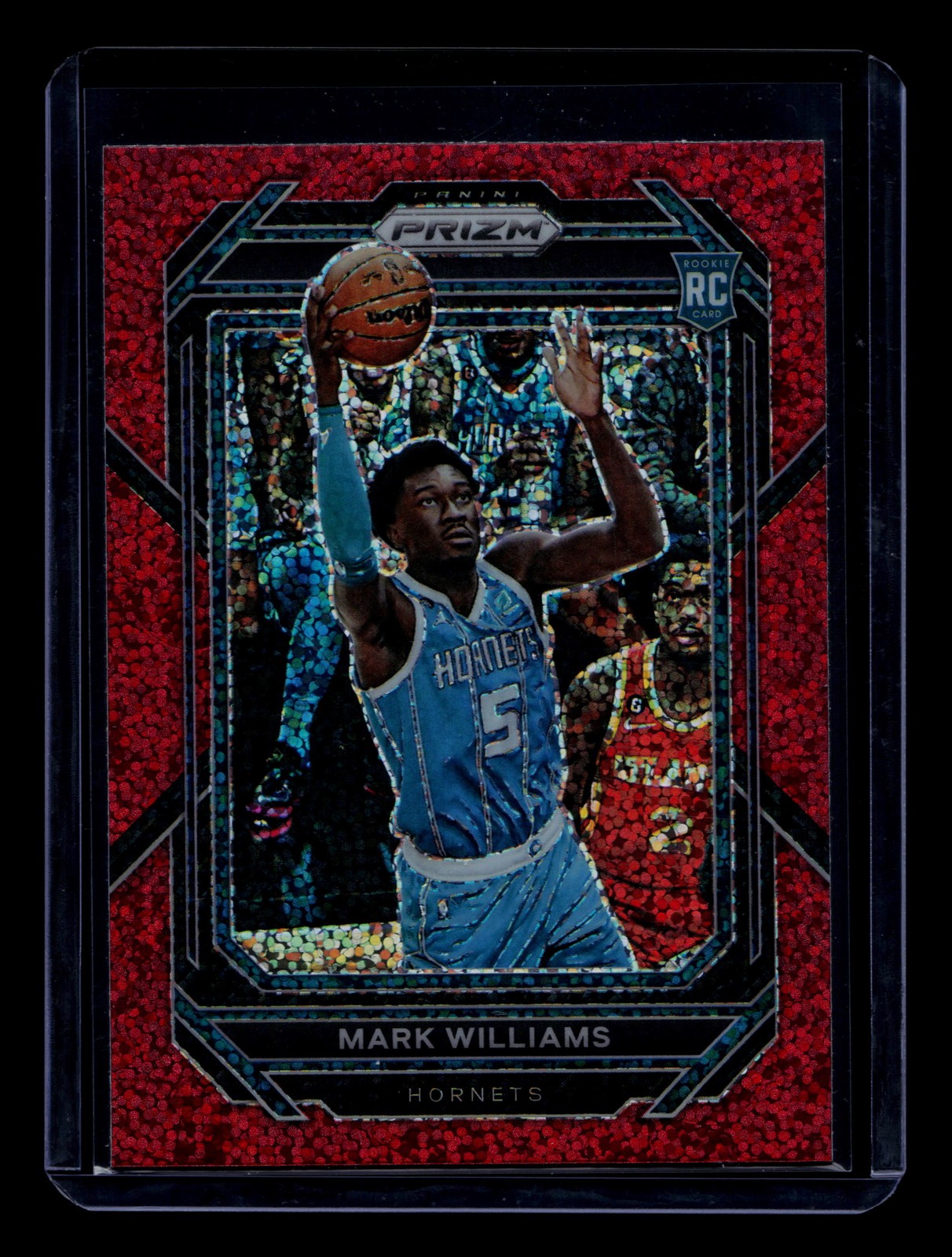 2022-23 Panini Prizm #257 Mark Williams Prizms Red Sparkle RC