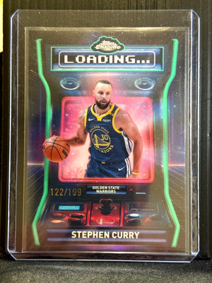 Stephen Curry 2025-26 Topps Chrome Loading… Aqua Teal Refractor SP 122/199