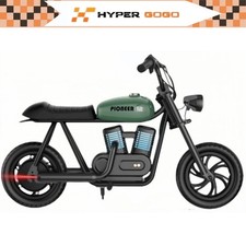 HYPER GOGO Pioneer 12 Plus 160W Electric Motorcycle For Kids Up to 10 MPH Green