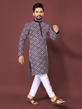 Bundle of Indian Men's Silk Kurtas Wedding Party Festival Outfit Pick Any