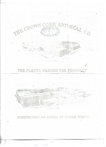 THE CROWN CORK AND SEAL CO. BALTIMORE USA., . LETTERHEAD DATED NOV. 5, 1921 - Picture 2 of 2