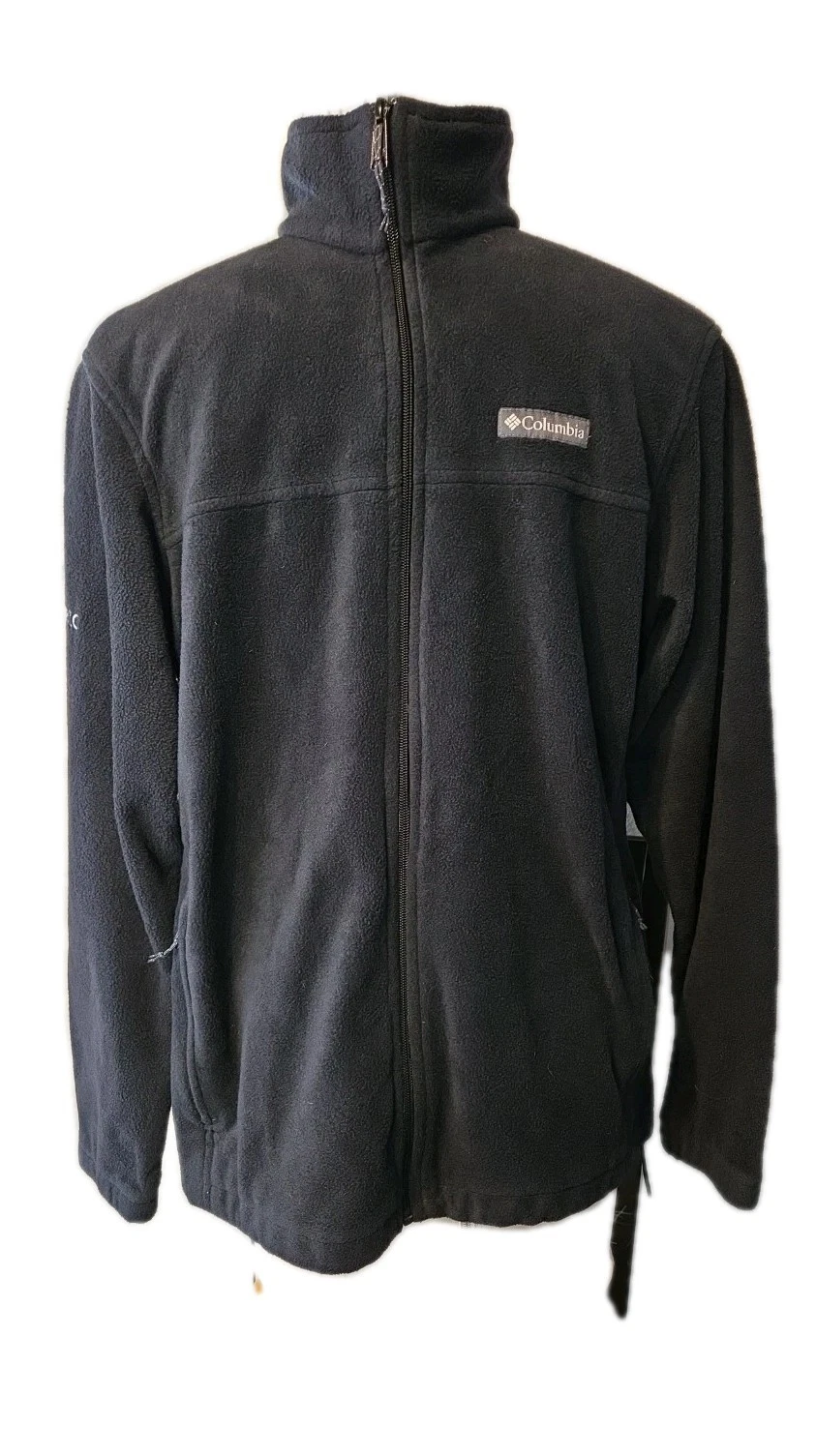 Columbia Men’s Fleece Jacket Charcoal Gray Full Zip Meta Size L