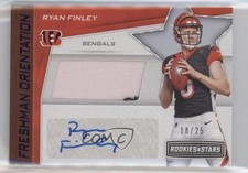 2019 Rookies & Stars Freshman Orientation Prime 18/25 Ryan Finley Auto 04tw