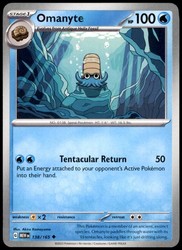 Omanyte 138/165 Scarlet & Violet 151