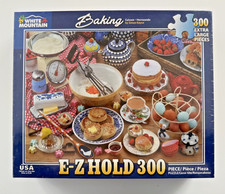 NEW E-Z Hold 300 Extra Large Pieces BAKING White Mountain Puzzle MADE IN USA