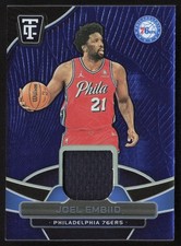 2024-25 PANINI TOTALLY CERTIFIED MATERIALS MIRROR BLUE JOEL EMBIID GAME WORN