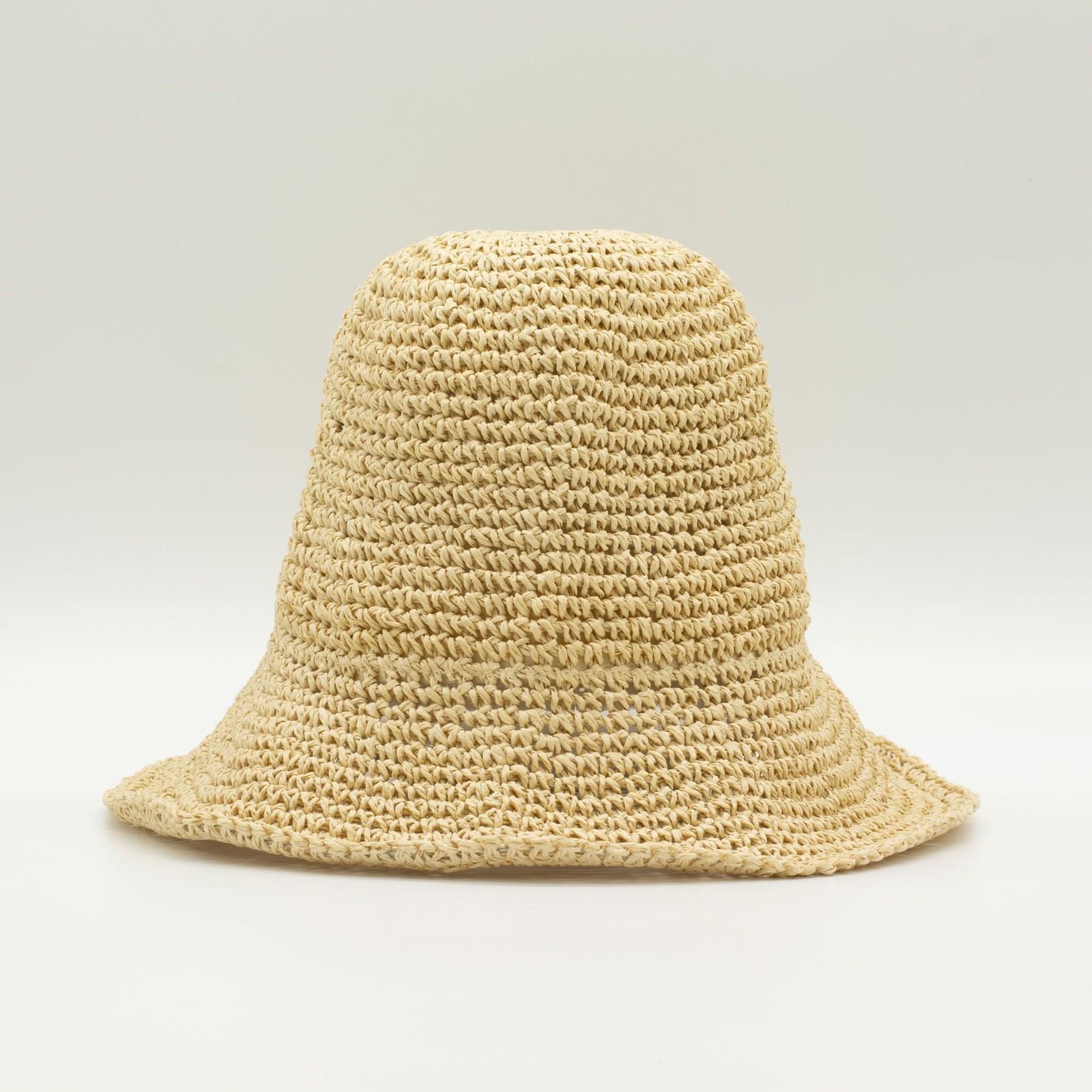 Nomad Beige Sari Floppy Straw Sun Hat - Natural - Image 2