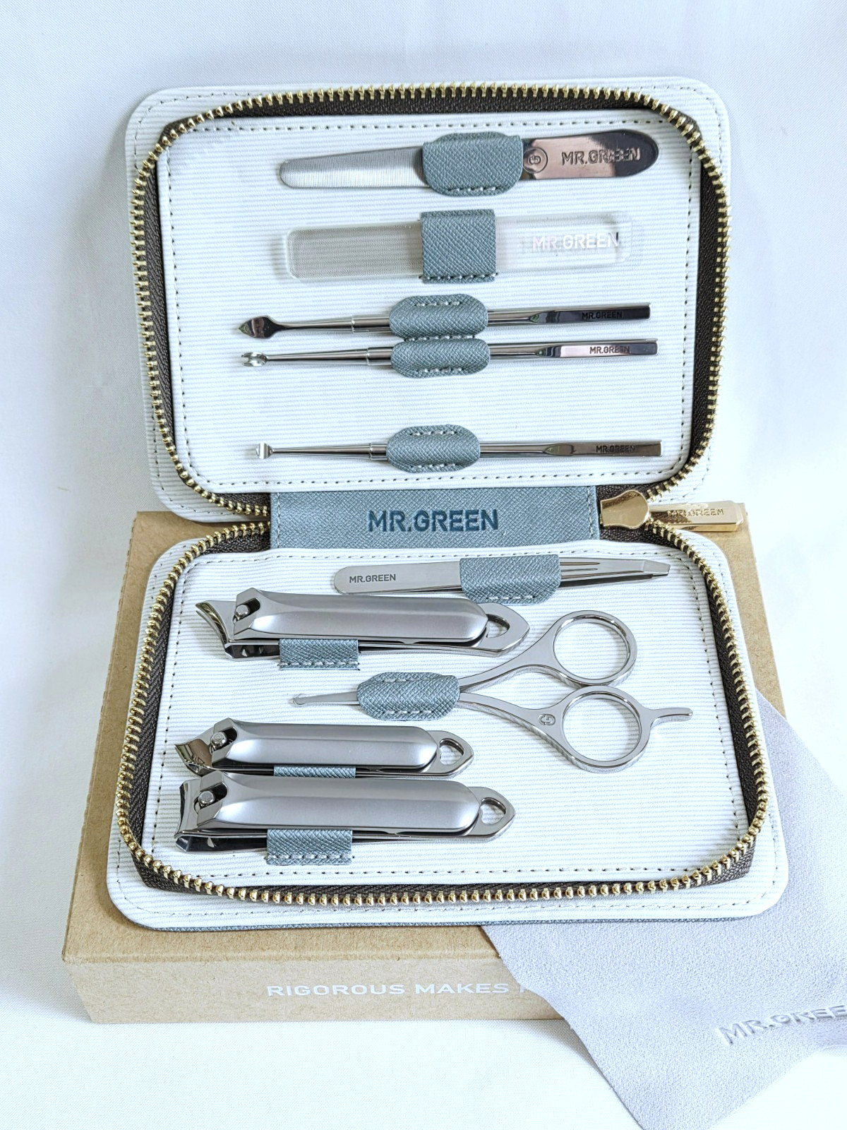 Mr. Green 10pc Manicure Pedicure Nail Clipper Kit, German Stainless Steel