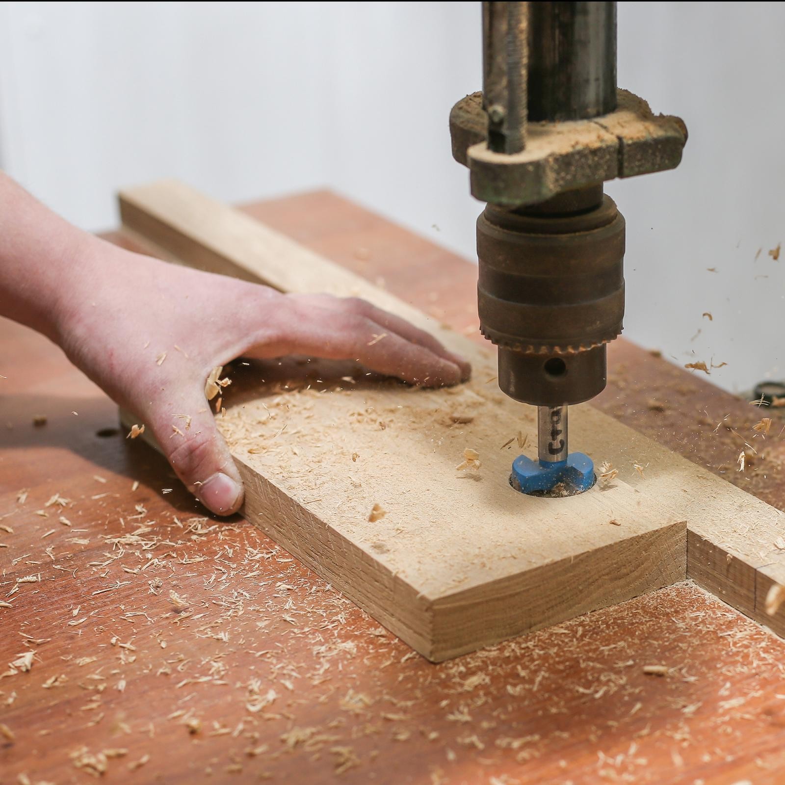 Forstner Wood Boring Drill Bit 70mm Dia Hole Saw Carbide Tip Round Shank Tool