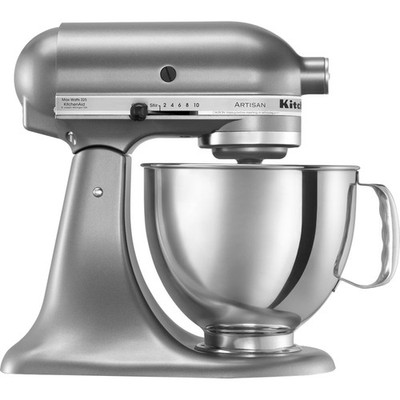 KitchenAid Artisan Series 5-Quart Tilt-Head Stand Mixer in Contour Silver - Open