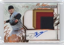 2024 Leaf Trinity Patch Auto Bronze /99 Zebby Matthews #PA-ZM1 Patch Auto 4z8