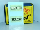 Decal set of 2 'Matchbox Removals Service' for Lesney 17a/b Bedford Removals Van