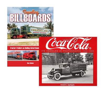 Traveling Billboards & Coca-Cola Its Vehicles in Photographs 2 Book Set