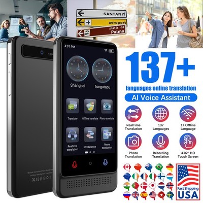 Two-Way 137+ Language Translator Touch Screen for Travel Business Learning US
