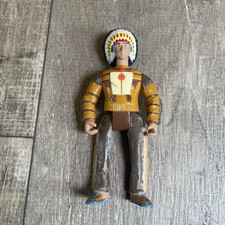 Vintage Native American Indian Chief Action Figure Toy Collectible