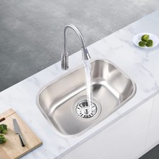 12.6Inch-Undermount Narrow Sink Bar Prep Sink RV Sink Stainless Steel Boat Co...