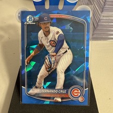 2025 BOWMAN CHROME SAPPHIRE FERNANDO CRUZ CHICAGO CUBS