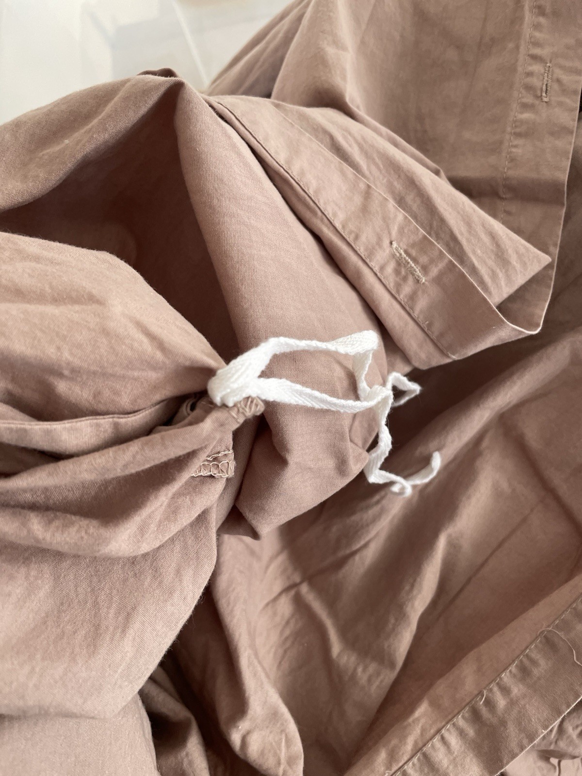 The Company Store Cotton Percale Clay King Cotton Duvet Cover