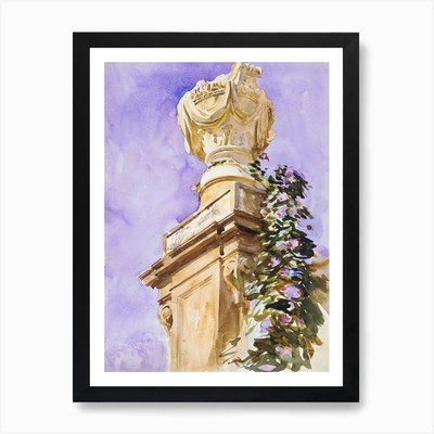 Garden Near Lucca, John Singer Sarg Framed Wall Art Poster Canvas Print Picture