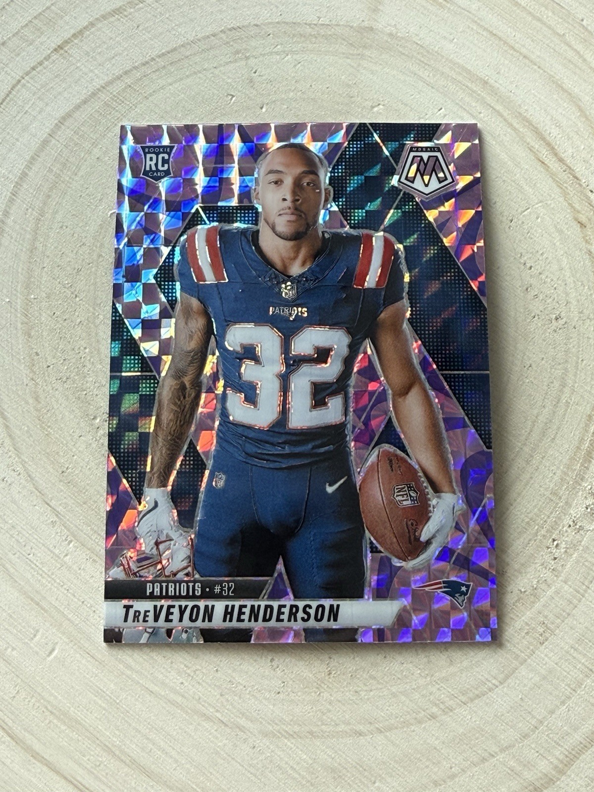 2025 Panini Mosaic -Rookie Variations TreVeyon Henderson  278 Purple Scope Prizm