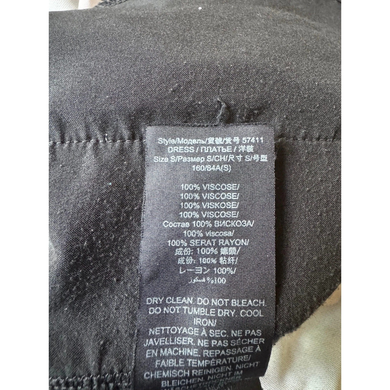 Tory Burch Abito lungo midi nero + rosso stampa floreale Taglia S