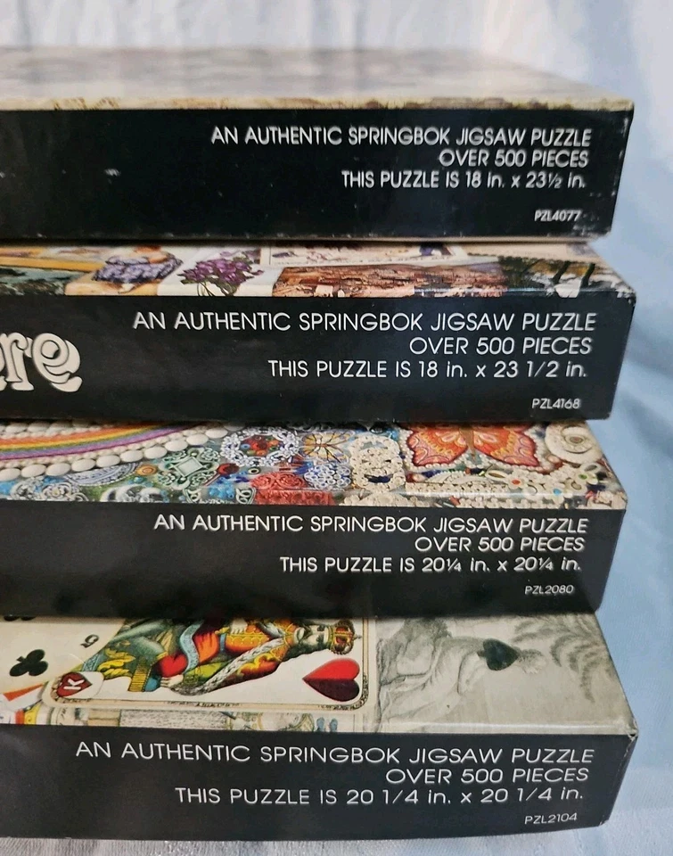 4 Springbok Puzzles COMPLETE 1976 - 1984 USA Made VGUC - Image 3 of 4