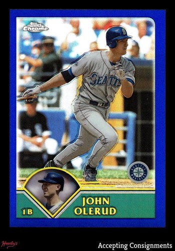 2003 Topps Chrome Refractors #380 John Olerud 445/699 Mariners
