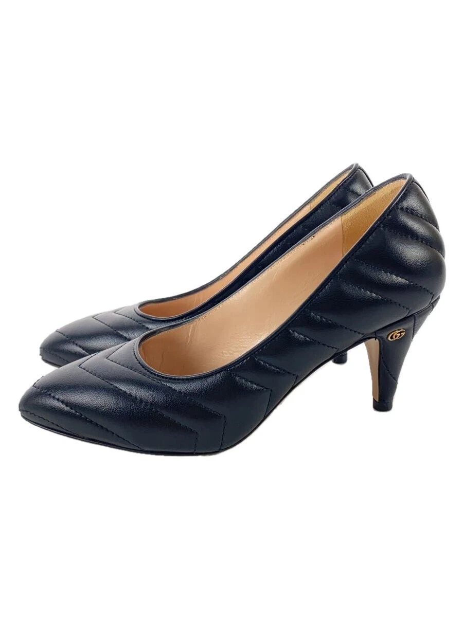 Escarpins Gucci Gg Marmont noirs 35 talon 6,5 éraflures d'occasion