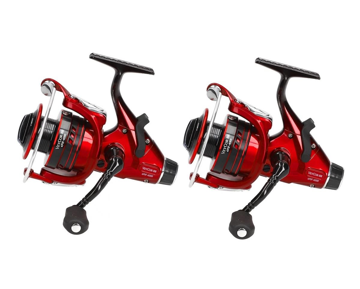 2x Cormoran VeyCor-BR 4PiF 4000 Freilaufrolle Allround Angelrollen Bundle Paarpr