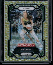 2024 Panini Prizm Monopoly WNBA #4 Nika Muhl Gold Millionaire Prizms #/500
