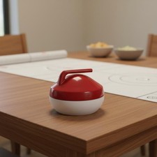 Tisch Curling Spiel schnell aufgebaut Mini Tischspiel tragbar f&uuml;r Kinder