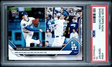 Shohei Ohtani #884 Topps Now 2025 gioco per le età 10K e 3 HR Dodgers PSA 10