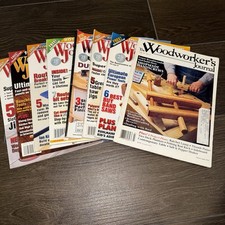 Lot 8 Woodworker  s Journal Magazine 1992-2004 3/92, 10/01 12/02 4/03 4/02 6/03..