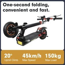 ADULT ELECTRIC SCOOTER FOLDING E-SCOOTERS LONG RANGE URBAN COMMUTER  800W 15AH