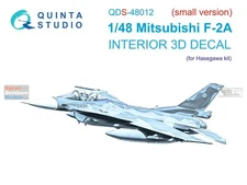 QTSQDS48012 1:48 Quinta Studio Interior 3D Decal - Mitsubishi F-2A (HAS kit)