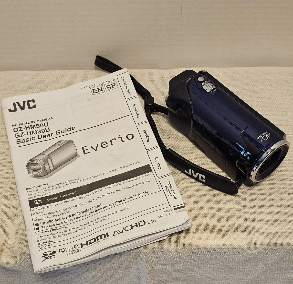 JVC Everio 40倍光学ズーム(8GB SDHC/バッテリー×2) JVC Everio 40-60x Optical Zoom Camcorders for sale | eBay