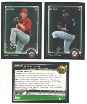2010 Bowman Draft Chrome - WASHINGTON NATIONALS Team Set