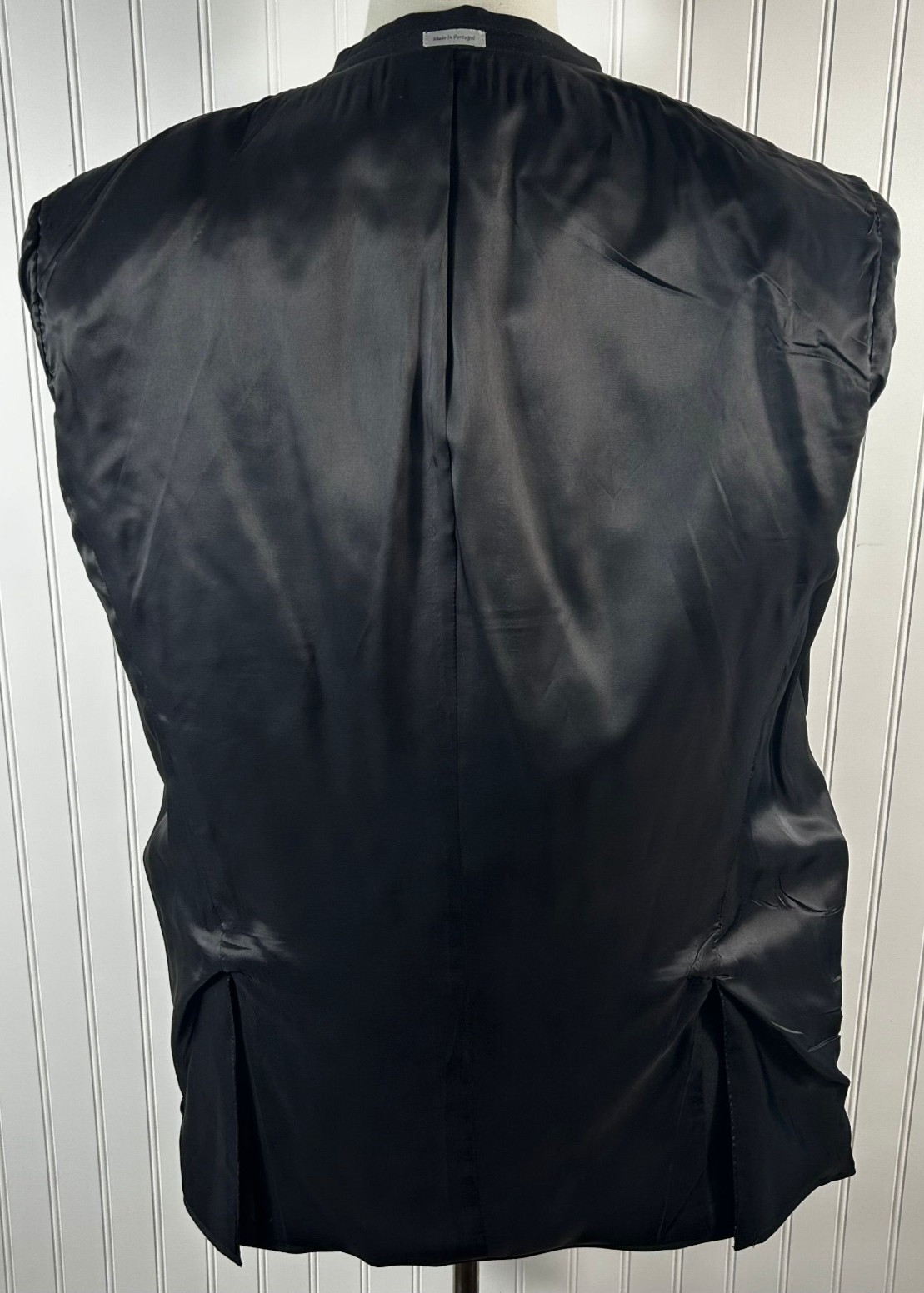 PETER MILLAR - Solid Black Wool Two Button Double… - image 9