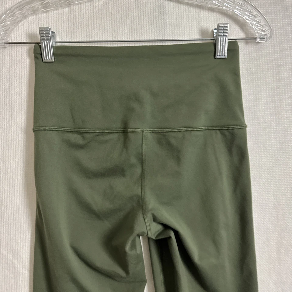 Lucy Women's Size XS Green Nylon High Waisted Slim Straight Leg Pants - Image 4 of 4