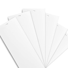 Vertical Blind Slats 6 Pack White Replacement Window Door Blinds